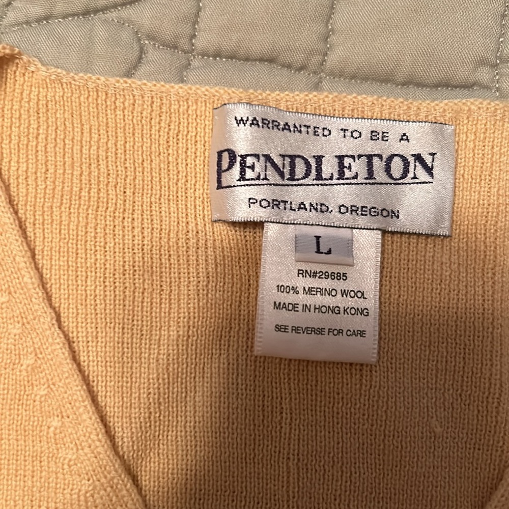 Vintage Pendleton Yellow Sweater - image 2